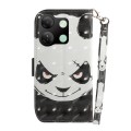 For Infinix Smart 7 HD 3D Colored Horizontal Flip Leather Phone Case(Angry Bear)
