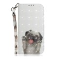 For Infinix Smart 7 HD 3D Colored Horizontal Flip Leather Phone Case(Pug)