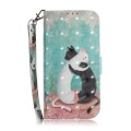 For Infinix Smart 7 HD 3D Colored Horizontal Flip Leather Phone Case(Black White Cat)