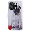 For Infinix Smart 7 HD Coloured Drawing Flip Leather Phone Case(Pug)