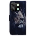 For Infinix Smart 7 HD Coloured Drawing Flip Leather Phone Case(Lion)