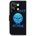 For Infinix Smart 7 HD Coloured Drawing Flip Leather Phone Case(Anger)