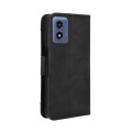 For Motorola Moto G Play 4G 2024 Skin Feel Calf Texture Card Slots Leather Phone Case(Black)