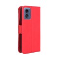 For Motorola Moto G Play 4G 2024 Skin Feel Calf Texture Card Slots Leather Phone Case(Red)