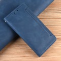 For Motorola Moto G Play 4G 2024 Skin Feel Calf Texture Card Slots Leather Phone Case(Blue)