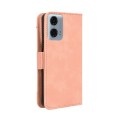 For Motorola Moto G Power 5G 2024 Skin Feel Calf Texture Card Slots Leather Phone Case(Pink)