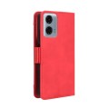 For Motorola Moto G34 5G Skin Feel Calf Texture Card Slots Leather Phone Case(Red)