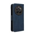 For Realme 12+ 5G Skin Feel Calf Texture Card Slots Leather Phone Case(Blue)