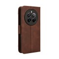 For Realme 12+ 5G Skin Feel Calf Texture Card Slots Leather Phone Case(Brown)