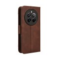 For Realme 12 Pro / 12 Pro+ 5G Skin Feel Calf Texture Card Slots Leather Phone Case(Brown)