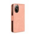 For Realme C67 4G Skin Feel Calf Texture Card Slots Leather Phone Case(Pink)