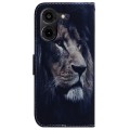 For Tecno Pova 5 Pro Coloured Drawing Flip Leather Phone Case(Lion)