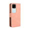 For vivo S18 5G / S18 Pro 5G Skin Feel Calf Texture Card Slots Leather Phone Case(Pink)