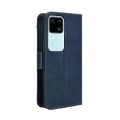 For vivo S18 5G / S18 Pro 5G Skin Feel Calf Texture Card Slots Leather Phone Case(Blue)