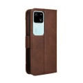 For vivo V30 5G / V30 Pro 5G Skin Feel Calf Texture Card Slots Leather Phone Case(Brown)
