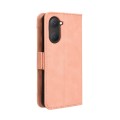 For vivo Y03 4G Skin Feel Calf Texture Card Slots Leather Phone Case(Pink)