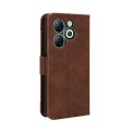 For Infinix Smart 8 Skin Feel Calf Texture Card Slots Leather Phone Case(Brown)
