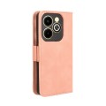 For Infinix Hot 40i 4G Skin Feel Calf Texture Card Slots Leather Phone Case(Pink)