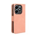 For Tecno Spark 20 4G KJ5 Skin Feel Calf Texture Card Slots Leather Phone Case(Pink)