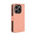 For Tecno Spark 20 Pro 4G KJ6 Skin Feel Calf Texture Card Slots Leather Phone Case(Pink)