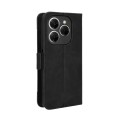 For Tecno Spark 20 Pro 4G KJ6 Skin Feel Calf Texture Card Slots Leather Phone Case(Black)