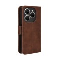 For Tecno Spark 20 Pro 4G KJ6 Skin Feel Calf Texture Card Slots Leather Phone Case(Brown)