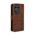 For Huawei nova 12 Skin Feel Calf Texture Card Slots Leather Phone Case(Brown)