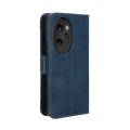 For Honor 100 Pro 5G Skin Feel Calf Texture Card Slots Leather Phone Case(Blue)