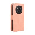 For Honor Magic6 5G Skin Feel Calf Texture Card Slots Leather Phone Case(Pink)