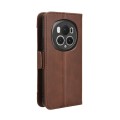 For Honor Magic6 Pro Skin Feel Calf Texture Card Slots Leather Phone Case(Brown)