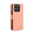 For Honor X8b 4G Skin Feel Calf Texture Card Slots Leather Phone Case(Pink)