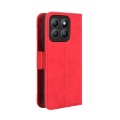 For Honor X8b 4G Skin Feel Calf Texture Card Slots Leather Phone Case(Red)