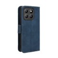 For Honor X8b 4G Skin Feel Calf Texture Card Slots Leather Phone Case(Blue)