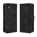 For Samsung Galaxy A05s 4G Skin Feel Calf Texture Card Slots Leather Phone Case(Black)