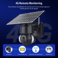 SHIWOJIA IP66 Waterproof 4G 3MP Solar Dome IP Camera, Two-way Audio & PIR Motion Detection & Night V