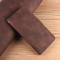 For Xiaomi Redmi 13C 4G / Poco C65 4G Skin Feel Calf Texture Card Slots Leather Phone Case(Brown)