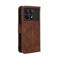 For Xiaomi Redmi K70 / K70 Pro 5G Skin Feel Calf Texture Card Slots Leather Phone Case(Brown)