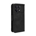 For Xiaomi Redmi K70E 5G / Poco X6 Pro Skin Feel Calf Texture Card Slots Leather Phone Case(Black)