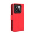 For Xiaomi 14 Pro Skin Feel Calf Texture Card Slots Leather Phone Case(Red)