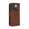 For Xiaomi 14 Pro Skin Feel Calf Texture Card Slots Leather Phone Case(Brown)