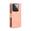 For Xiaomi 14 Skin Feel Calf Texture Card Slots Leather Phone Case(Pink)