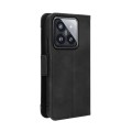 For Xiaomi 14 Skin Feel Calf Texture Card Slots Leather Phone Case(Black)