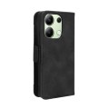 For Xiaomi Redmi Note 13 4G Skin Feel Calf Texture Card Slots Leather Phone Case(Black)