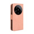For Xiaomi 14 Ultra Skin Feel Calf Texture Card Slots Leather Phone Case(Pink)