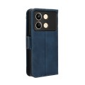 For Xiaomi Poco X6 Neo 5G Skin Feel Calf Texture Card Slots Leather Phone Case(Blue)