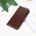 For OPPO Reno11 5G Global Crocodile Top Layer Cowhide Leather Phone Case(Brown)