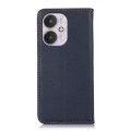For Xiaomi Redmi 13C 4G/5G/Poco C65/Poco M6 KHAZNEH Nappa Top Layer Cowhide Leather Phone Case(Blue)