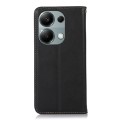 For Xiaomi Redmi Note 13 Pro 4G/Poco M6 Pro KHAZNEH Nappa Top Layer Cowhide Leather Phone Case(Black