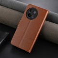For vivo S18e AZNS Sheepskin Texture Flip Leather Phone Case(Brown)