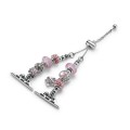 Bead Bracelet Metal Watch Band For Apple Watch 2 42mm(Pink Heart)